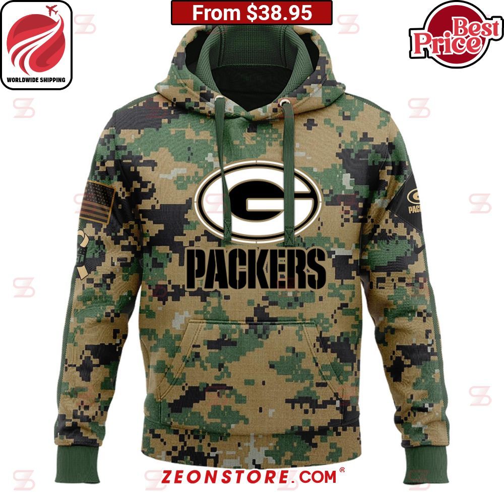 Green Bay Packers Salute to Service 3D Hoodie Nice place and nice picture