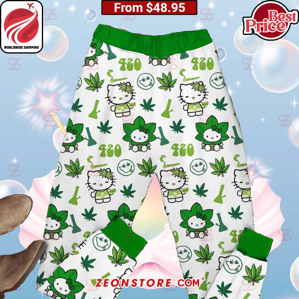 Hello High Kitty 420 Weed Pajamas Set You look so healthy and fit