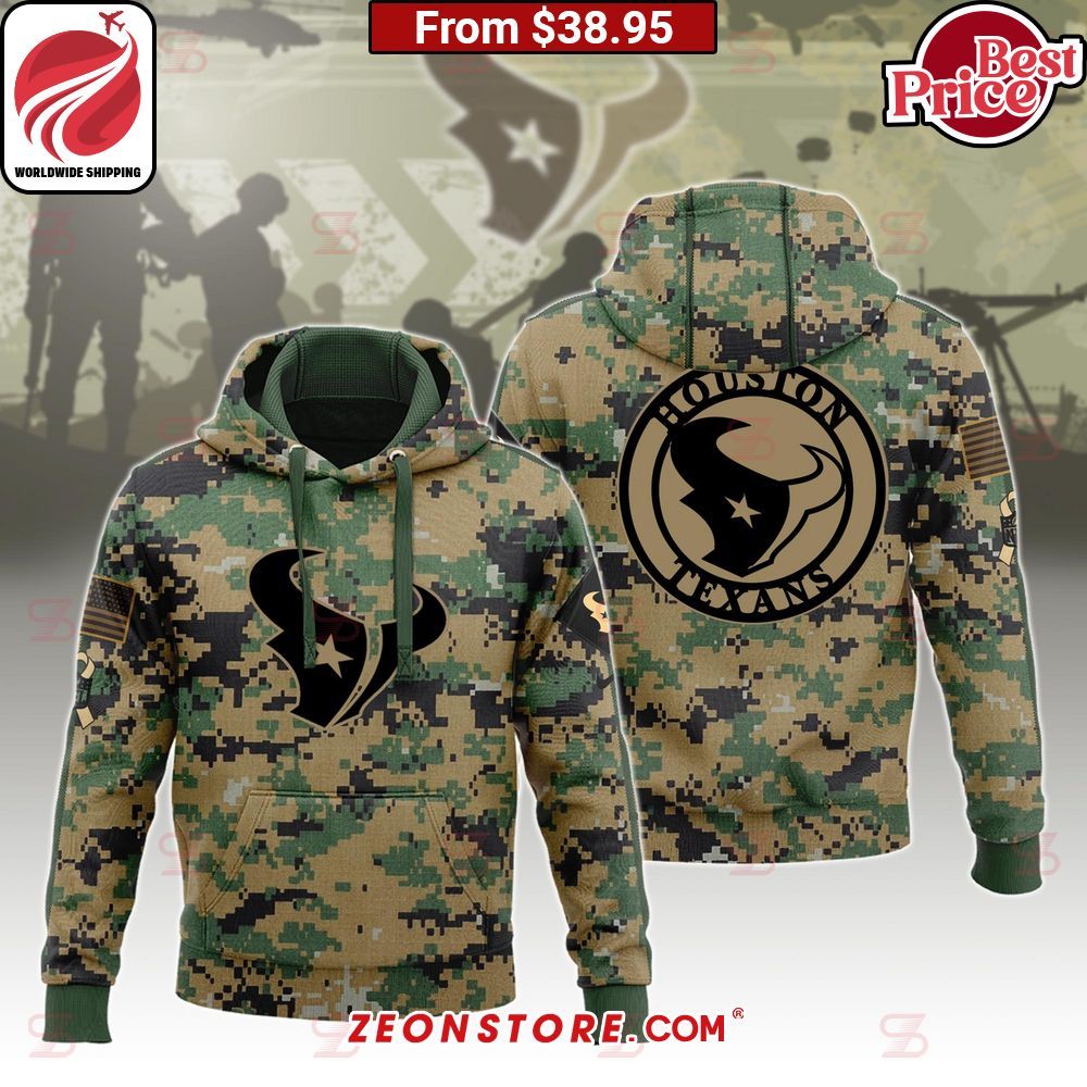 Houston Texans Salute to Service 3D Hoodie This is awesome and unique