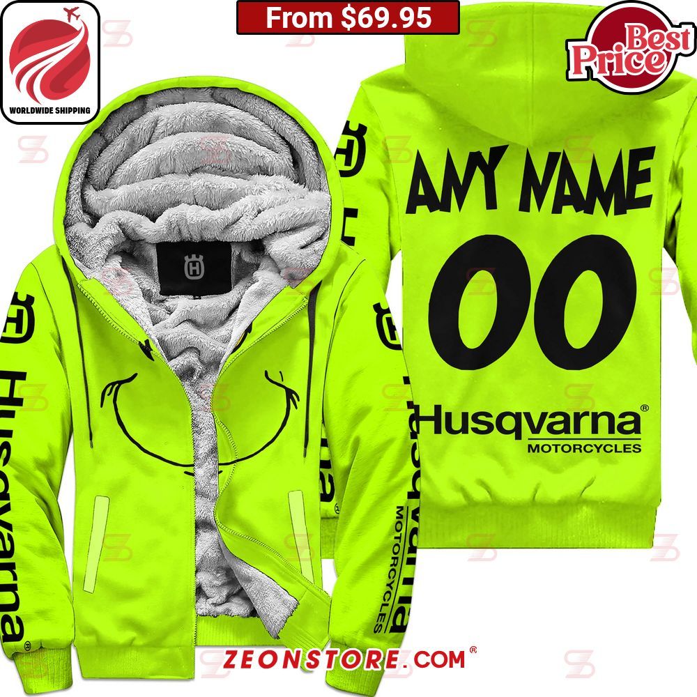 Husqvarna Grinch Custom Fleece Hoodie This is awesome and unique