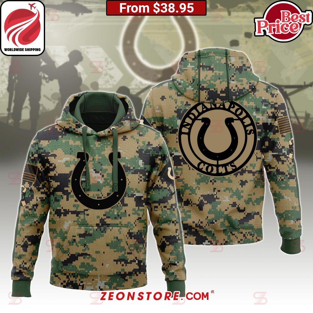 Indianapolis Colts Salute to Service 3D Hoodie This is awesome and unique