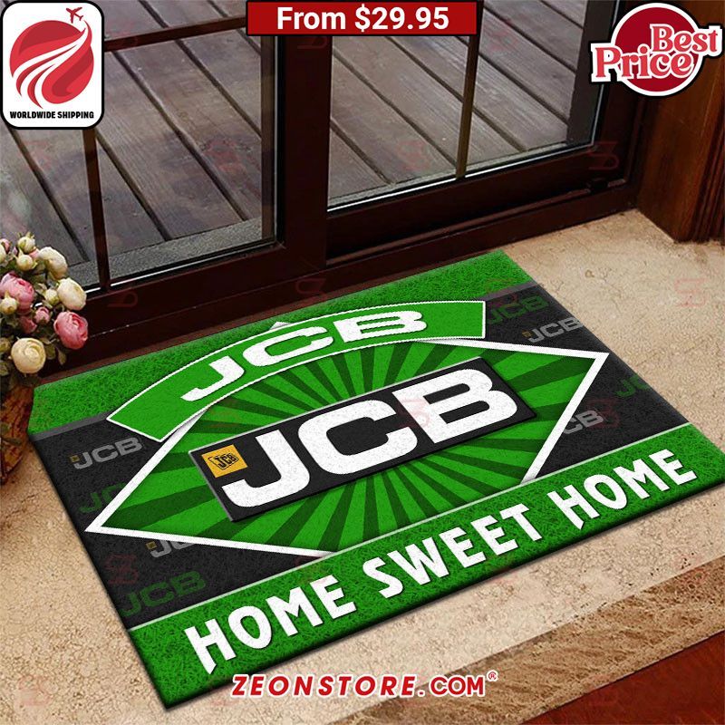 JCB Home Sweet Home Doormat Cutting dash