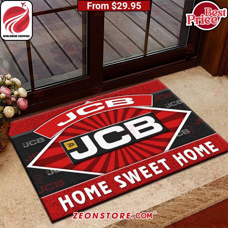 JCB Home Sweet Home Doormat Super sober