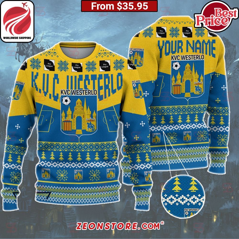 K.V.C. Westerlo Custom Christmas Sweater Gang of rockstars
