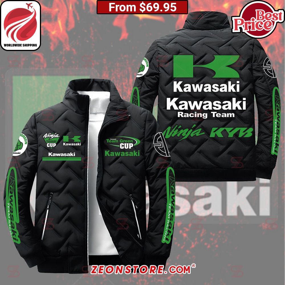 Kawasaki Ninja Team Green Cup Puffer Down Jacket
