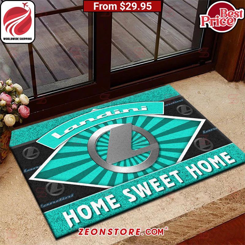 Landini Home Sweet Home Doormat Two little brothers rocking together