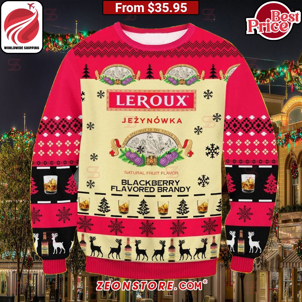 Leroux Blackberry Brandy Christmas Sweater Pic of the century