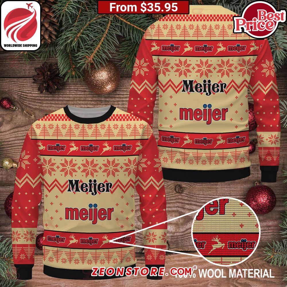 Meijer Christmas Sweater Nice shot bro