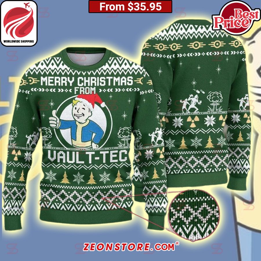 Merry Christmas From Vault-Tec Boy Sweater