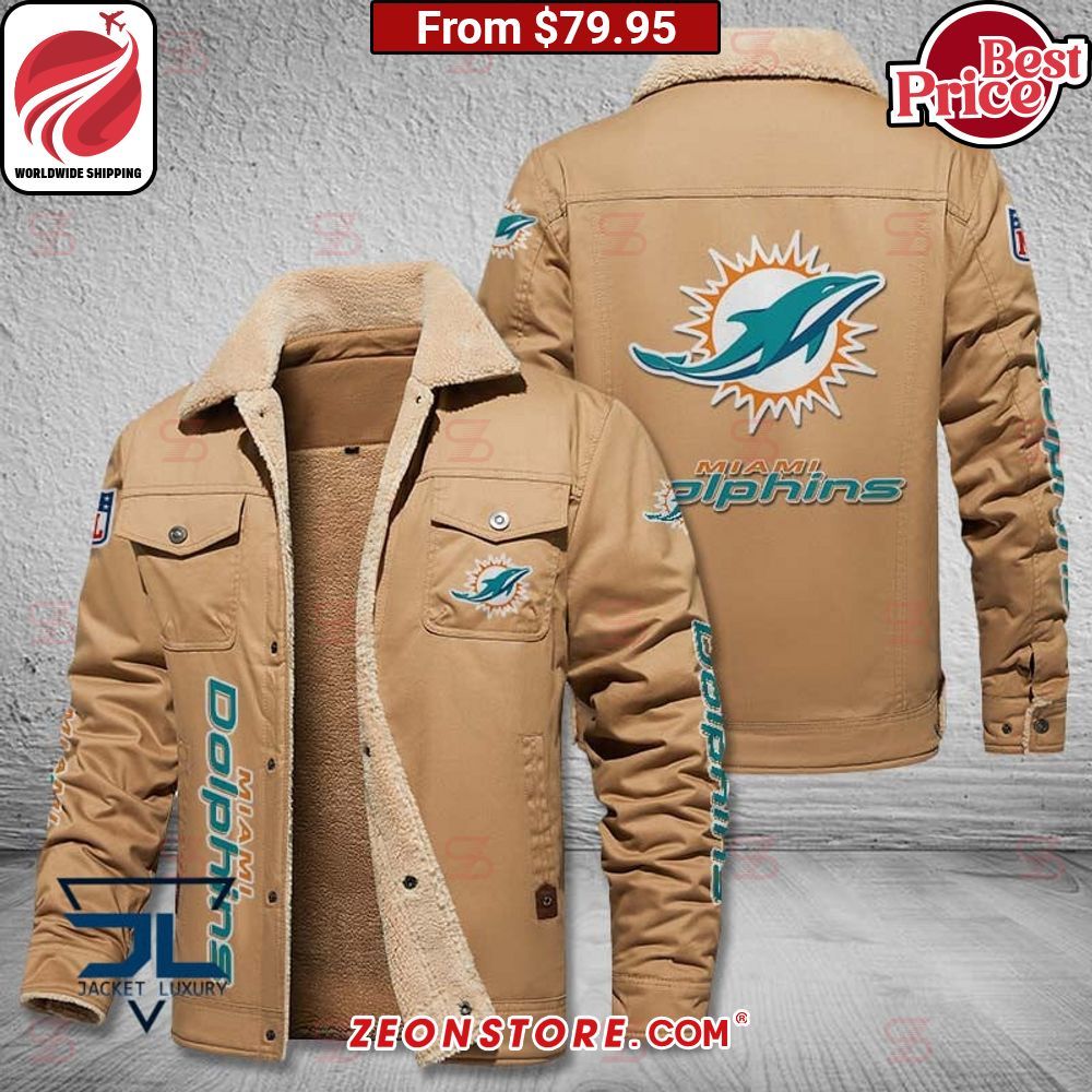 Miami Dolphins Fleece Leather Jacket This place looks exotic.