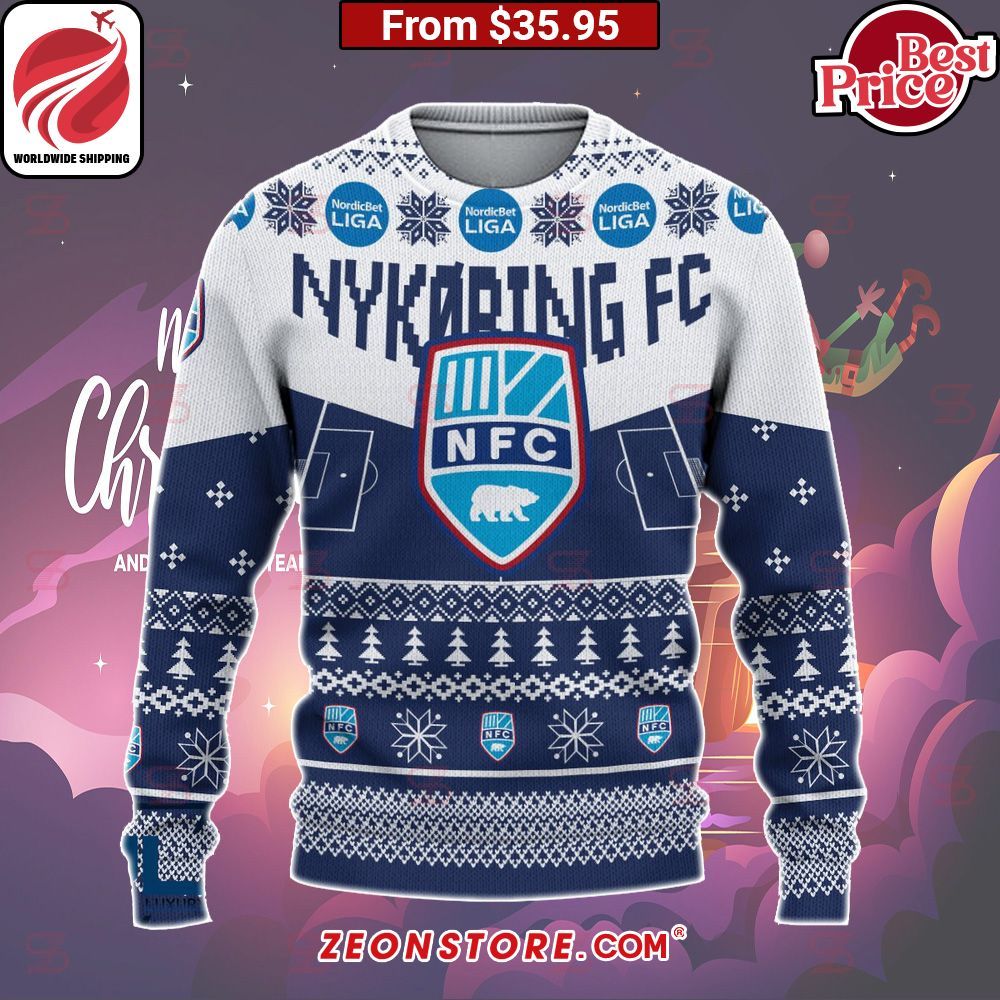 Nykøbing FC Custom Christmas Sweater Nice photo dude