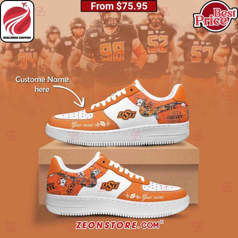 Oklahoma State Cowboys Custom Nike Air Force 1 Your beauty is irresistible.
