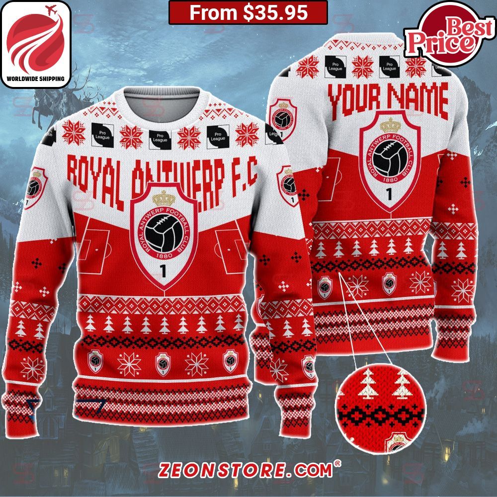Royal Antwerp F.C. Custom Christmas Sweater Trending picture dear