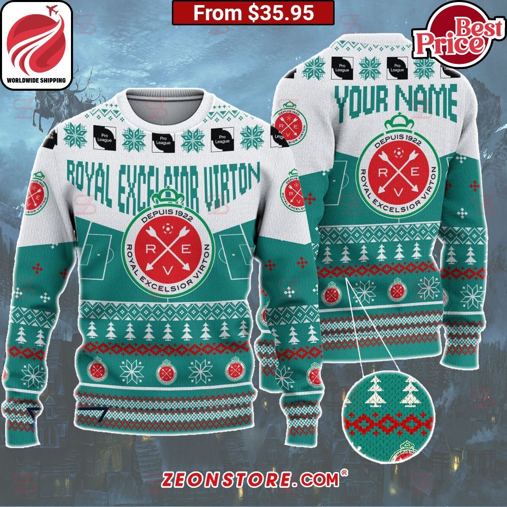 Royal Excelsior Virton Custom Christmas Sweater You look handsome bro