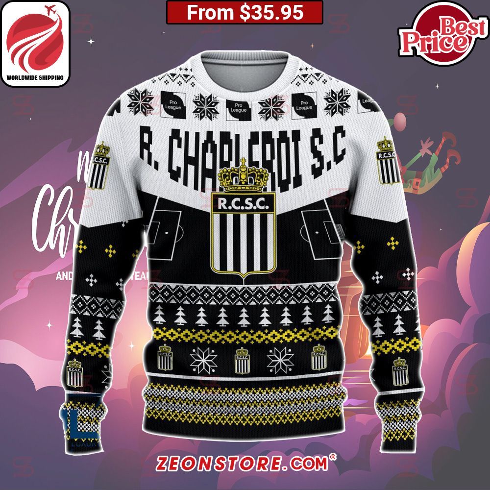 RSC Charleroi Custom Christmas Sweater Nice elegant click