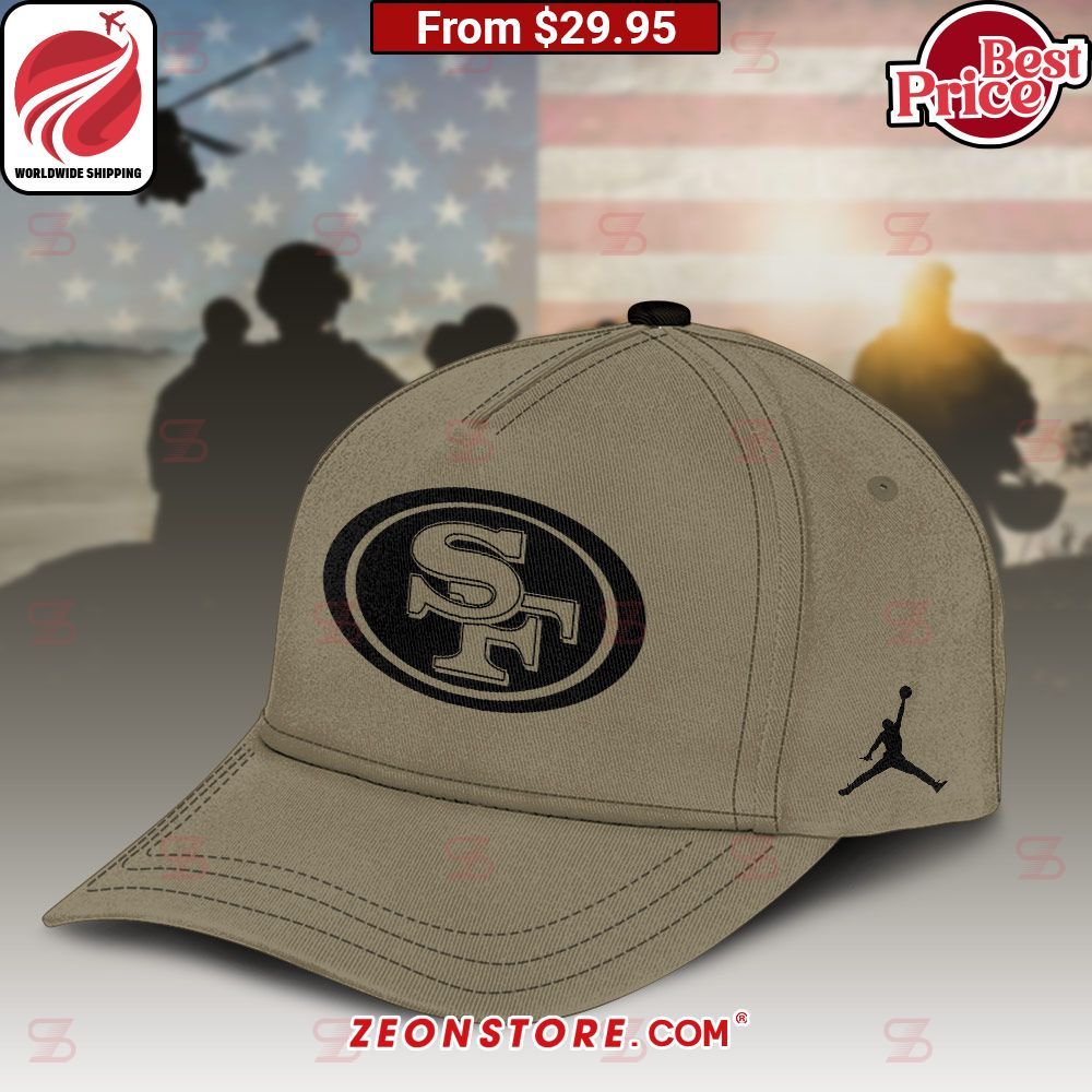 San Francisco 49ers NFL Salute to Service Cap Natural and awesome