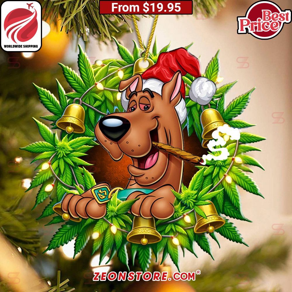 Scooby Doo Cannabis Wreath Ornament You look lazy