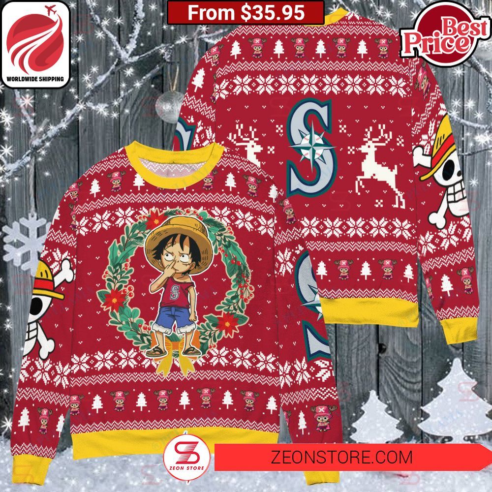 Seattle Mariners Luffy Christmas Sweater She has grown up know