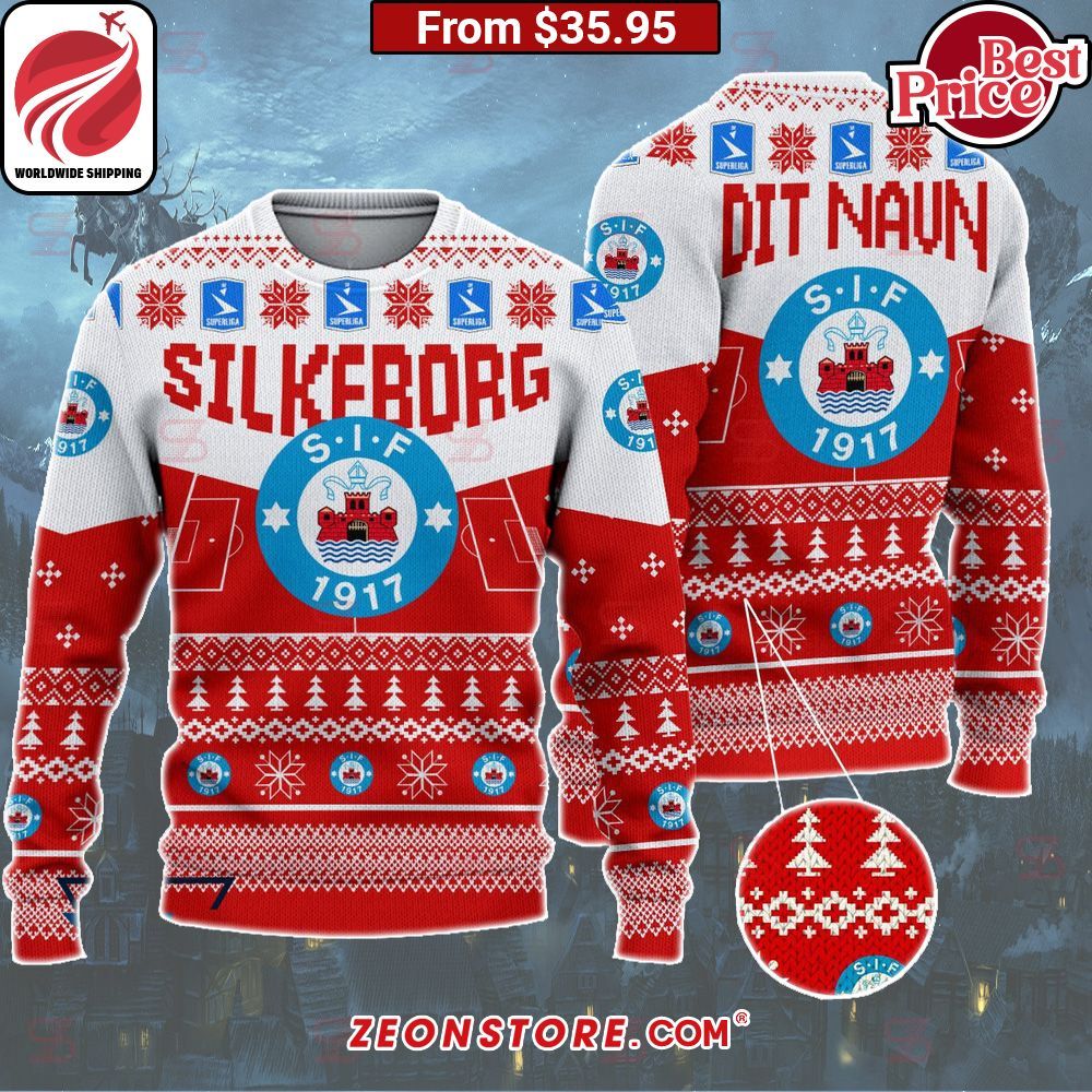 Silkeborg IF Custom Christmas Sweater Stand easy bro