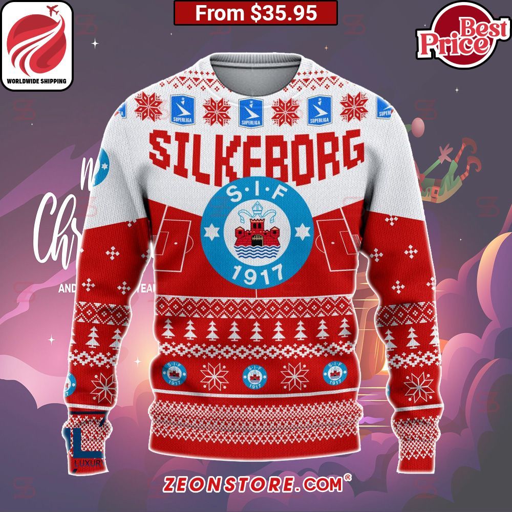 Silkeborg IF Custom Christmas Sweater Selfie expert