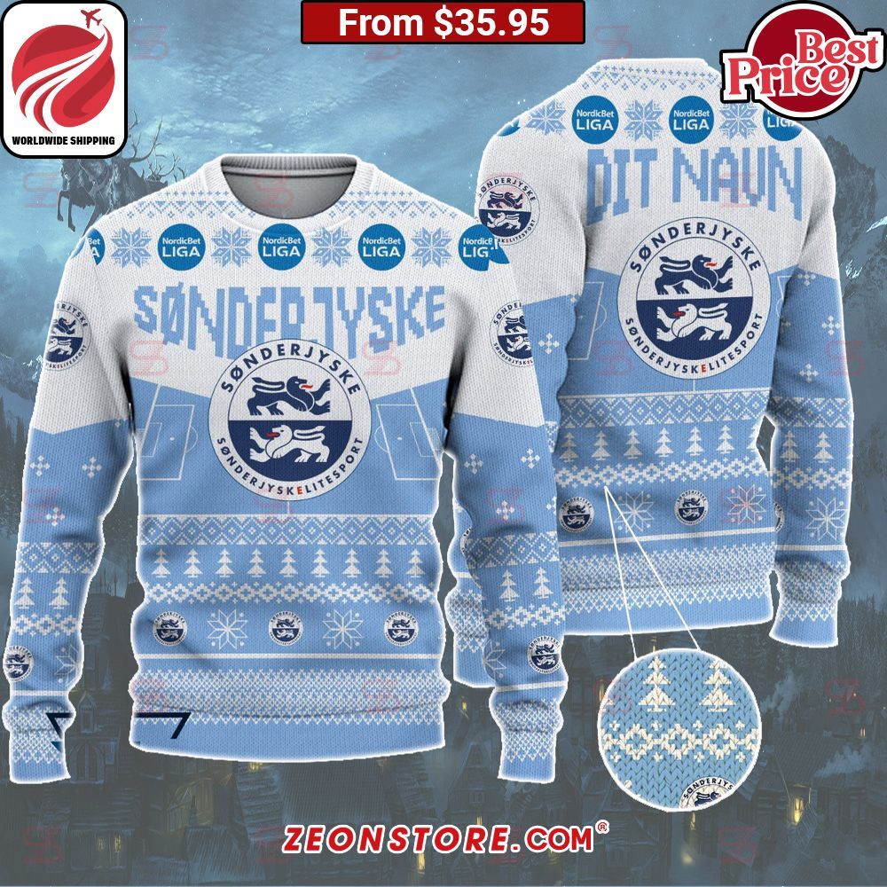 SønderjyskE Custom Christmas Sweater I like your dress, it is amazing