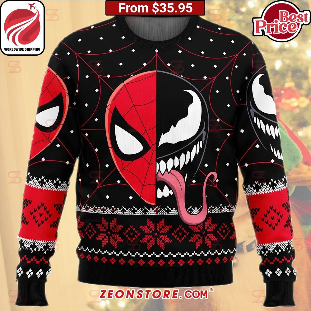 Spider man Venom Marvel Comics Sweater Nice shot bro