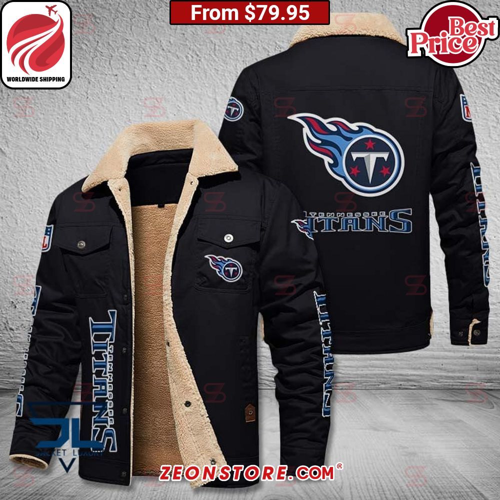 Tennessee Titans Fleece Leather Jacket You look beautiful forever
