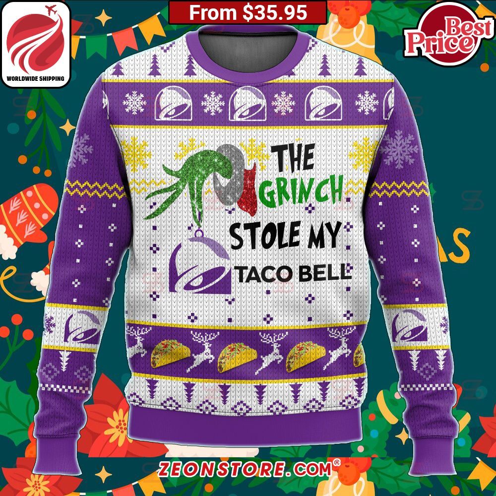 The Grinch Stole My Taco Bell Sweater
