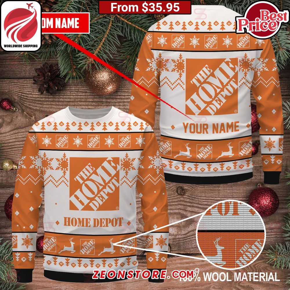 The Home Depot Custom Christmas Sweater Good one dear