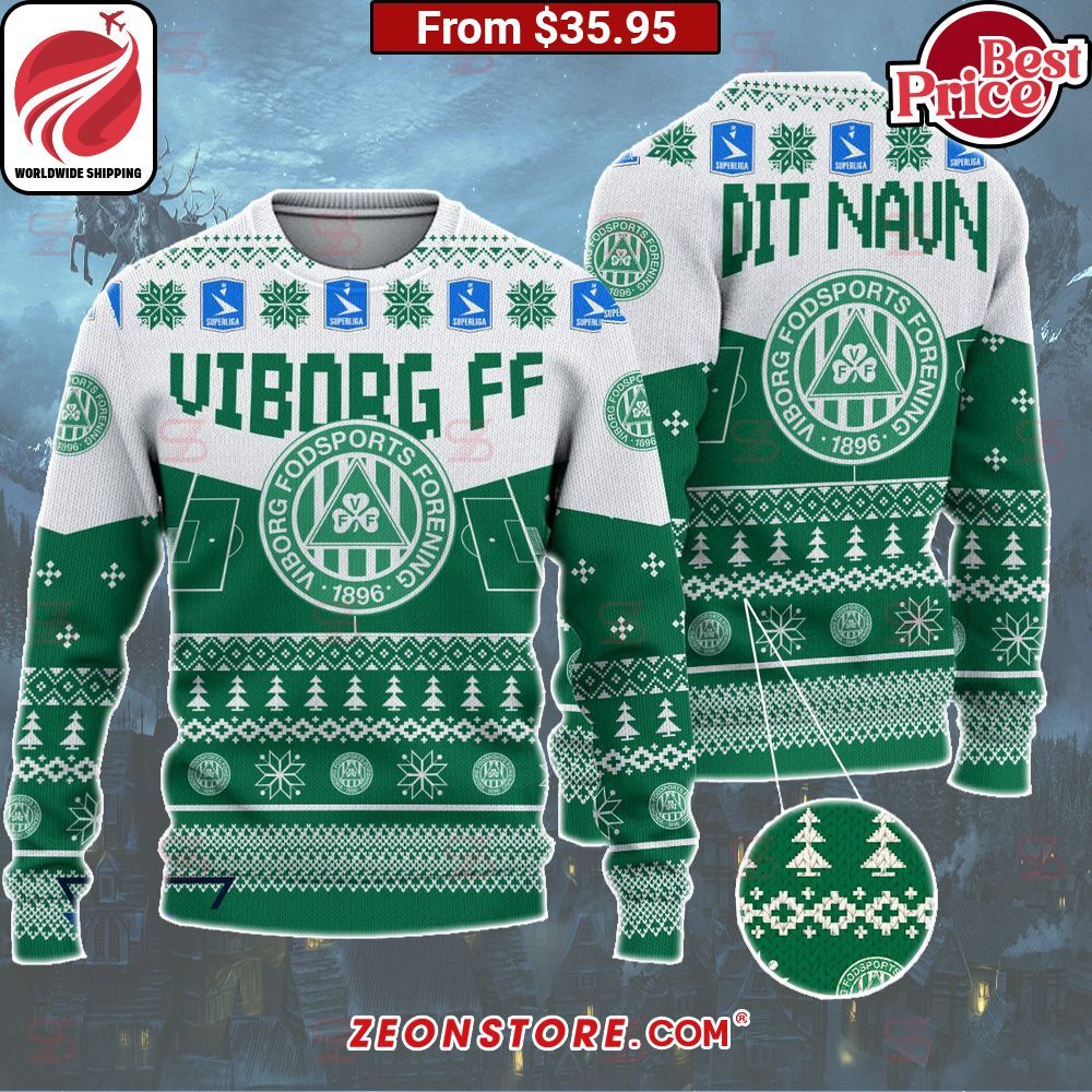 Viborg FF Custom Christmas Sweater You look lazy