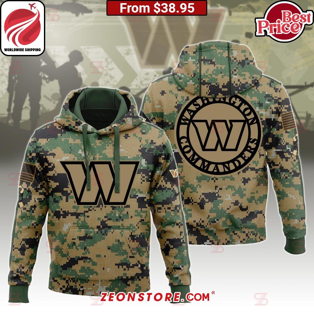 Washington Commanders Salute to Service 3D Hoodie You look fresh in nature