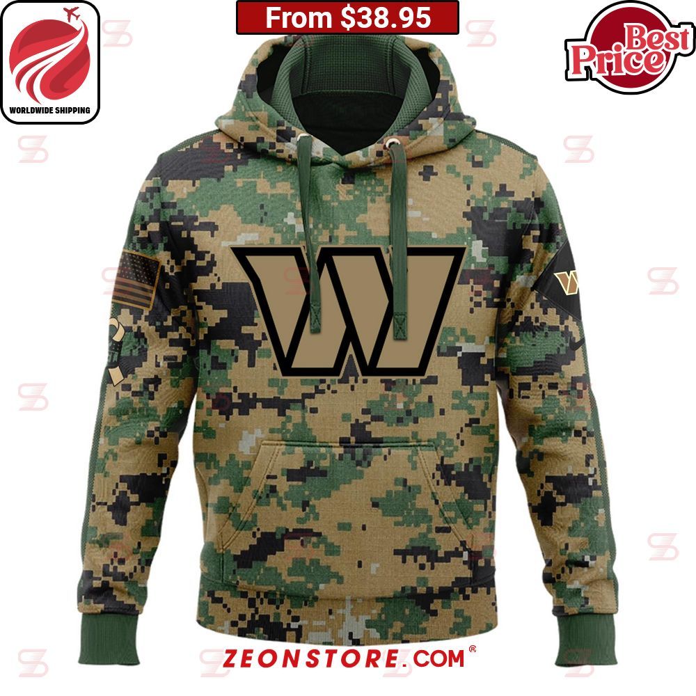 Washington Commanders Salute to Service 3D Hoodie Best couple on earth