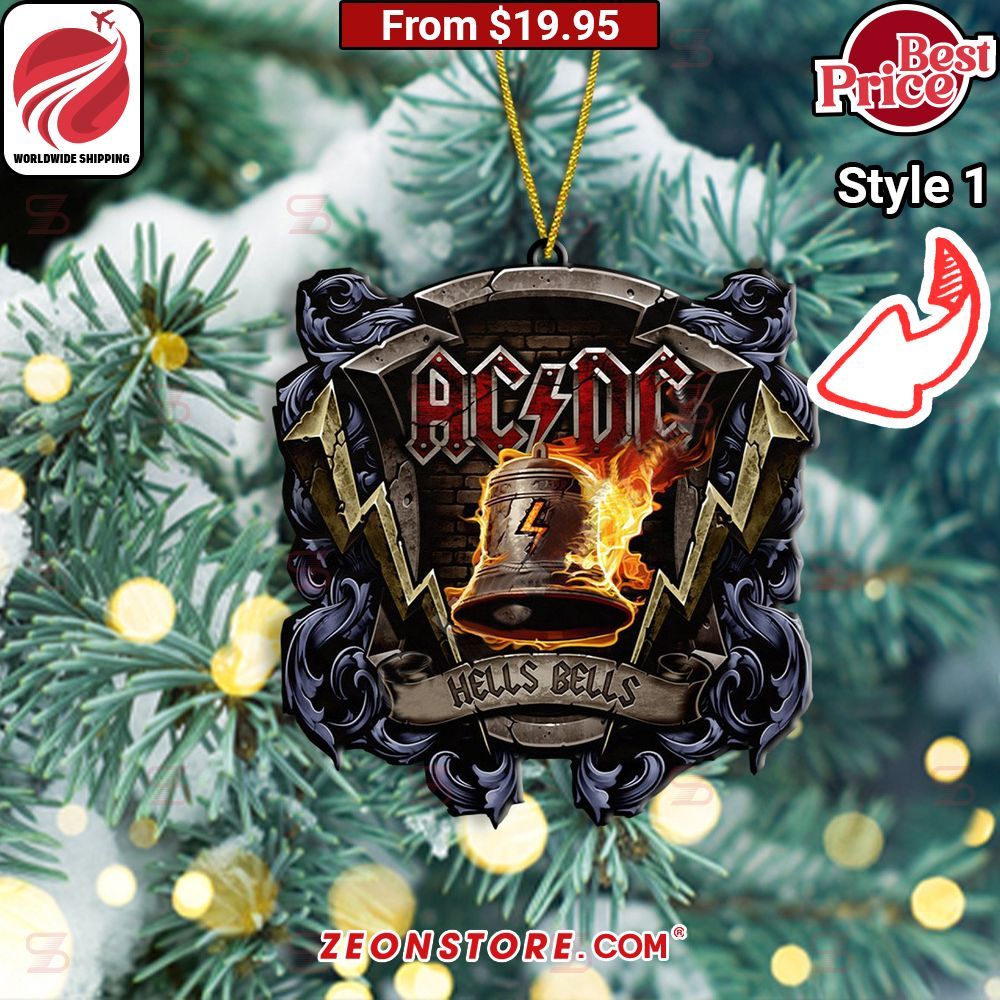 ACDC Music Band Christmas Ornament You look too weak