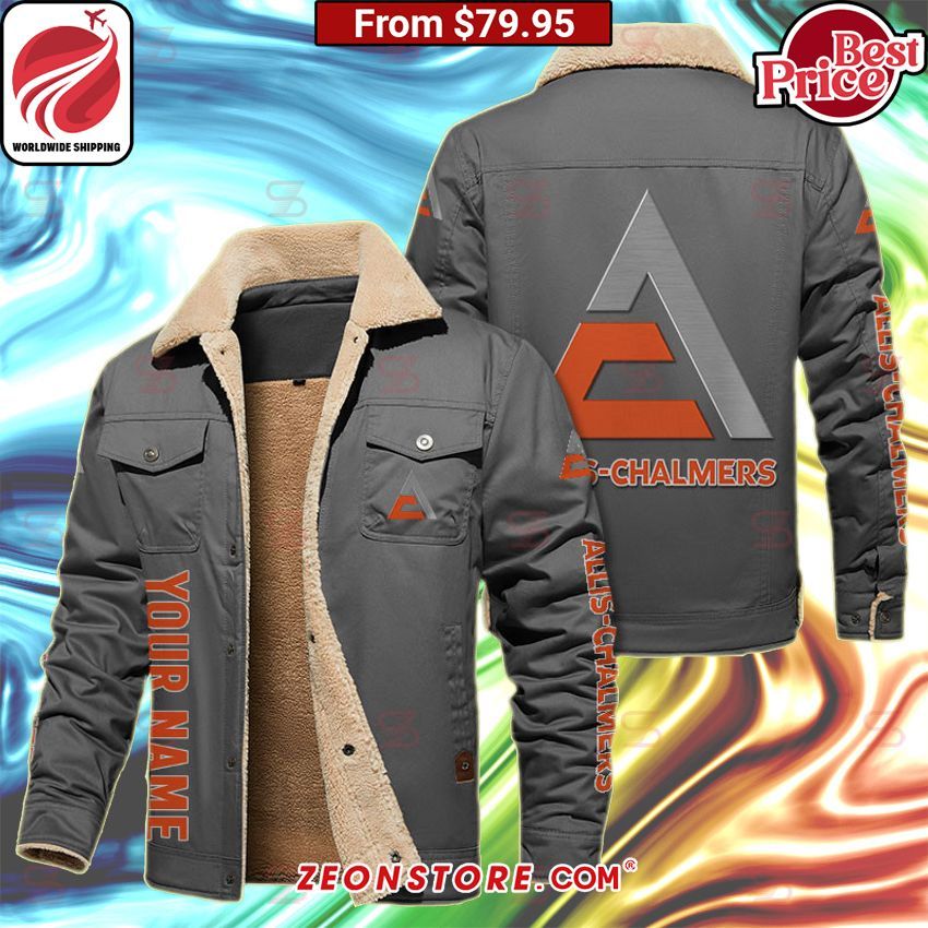 Allis Chalmers Fleece Leather Jacket I am in love with your dress