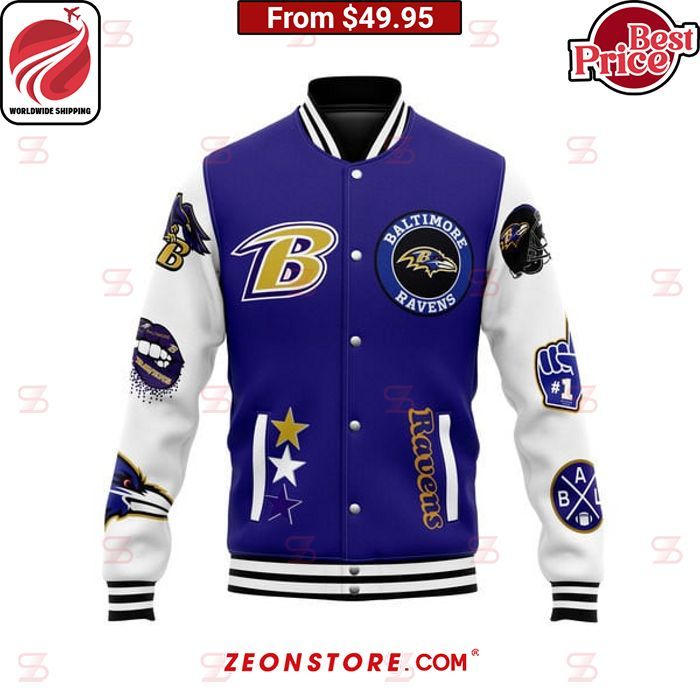 Baltimore Ravens Play Like a Raven Baseball Jacket She has grown up know