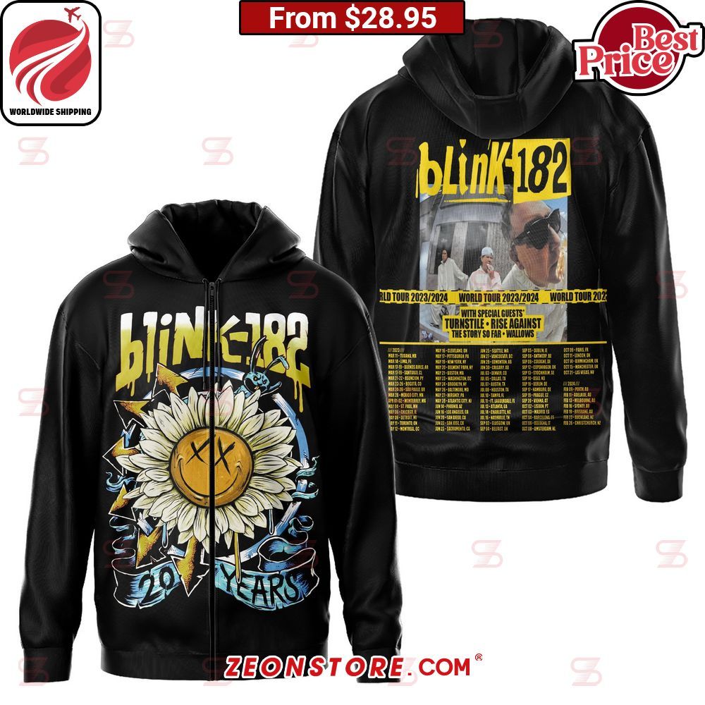 Blink 182 20th Anniversary Tour Hoodie You tried editing this time?