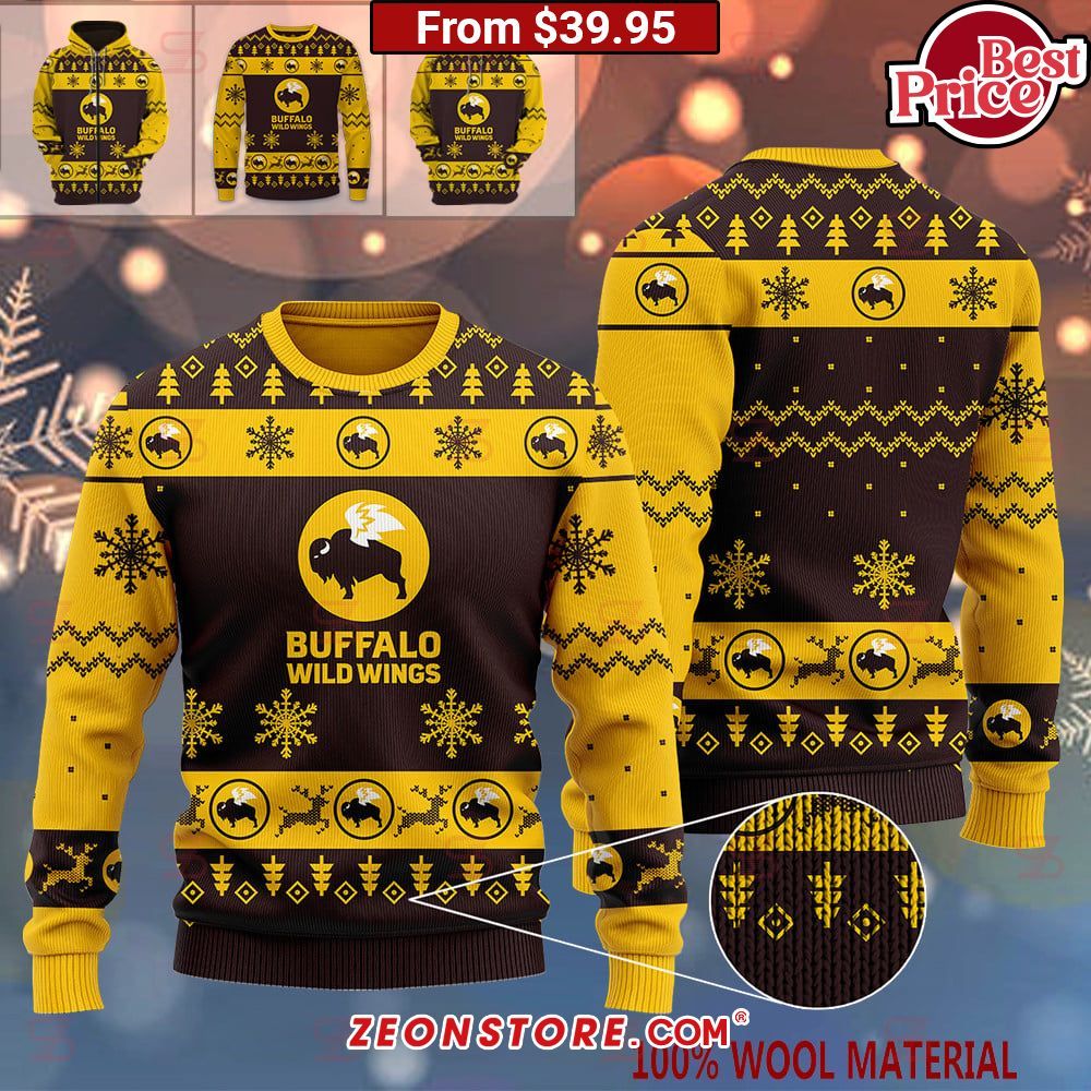 Buffalo Wild Wings Christmas Sweater This is your best picture man