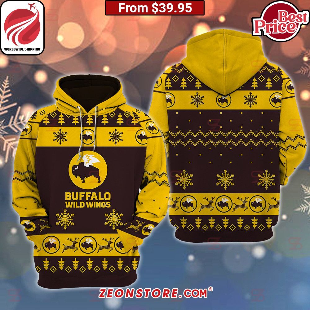 Buffalo Wild Wings Christmas Sweater Best couple on earth