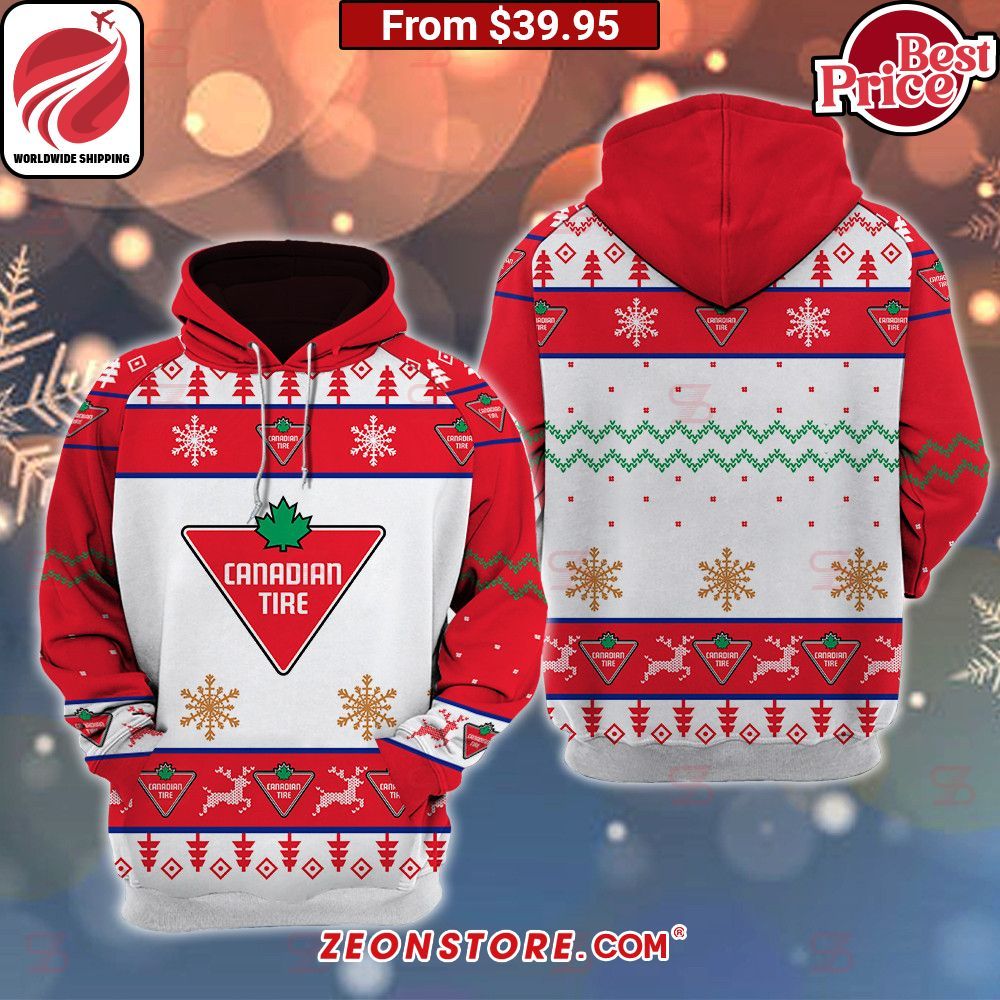 Canadian Tire Christmas Sweater Radiant and glowing Pic dear