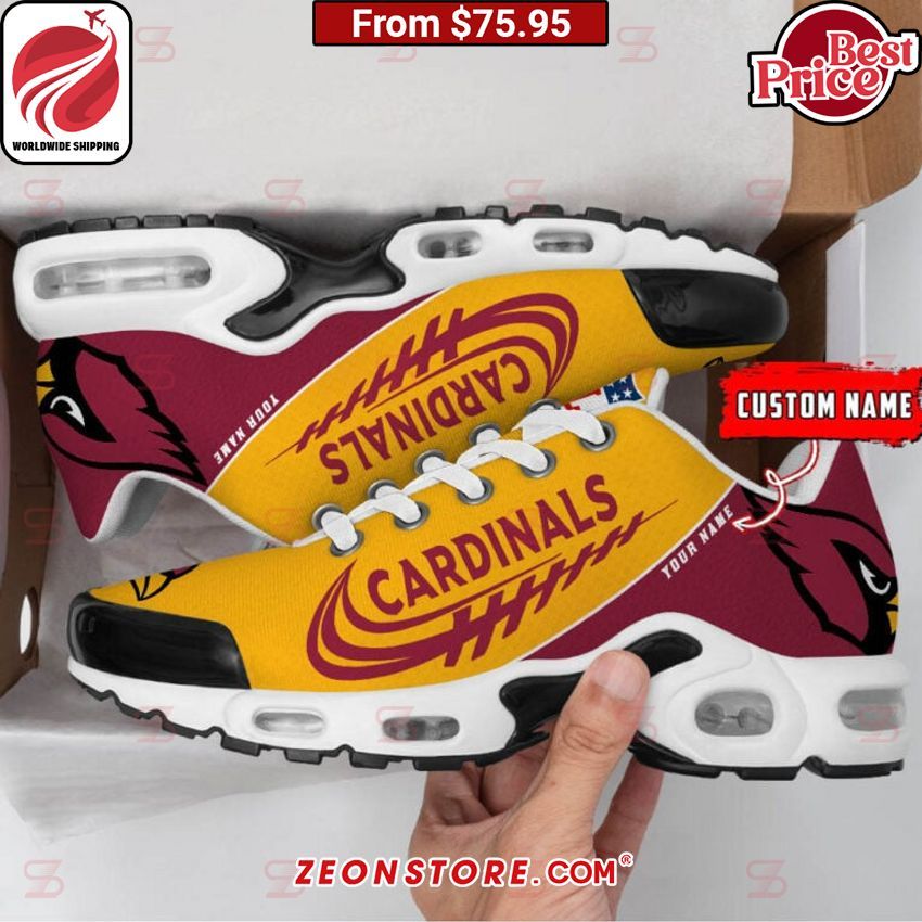 Custom Arizona Cardinals Nike Tuned TN Shoes Cutting dash