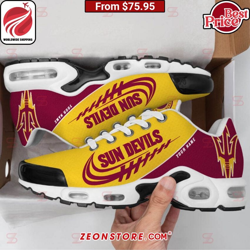 Custom Arizona State Sun Devils Nike Tuned TN Shoes Mesmerising