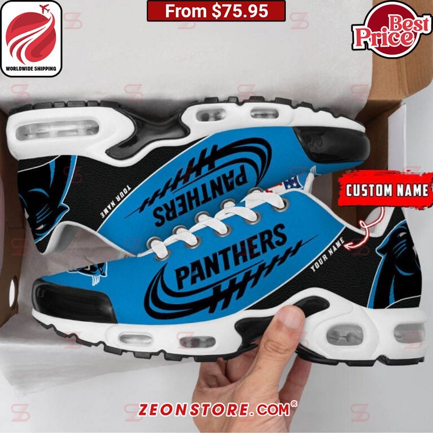 Custom Carolina Panthers Nike Tuned TN Shoes Wow! This is gracious
