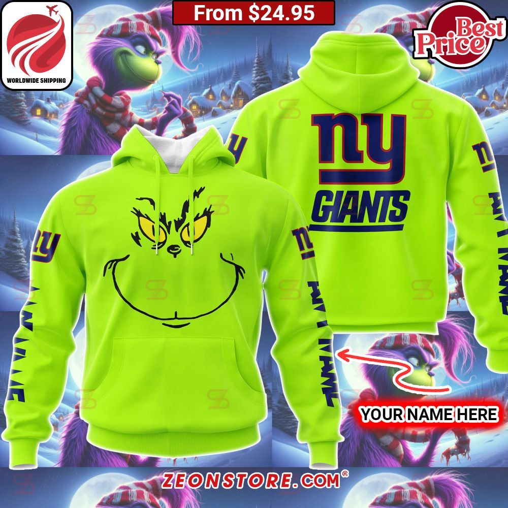 Custom Grinch New York Giants Hoodie, Shirt Pic of the century