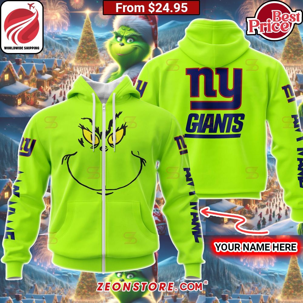 Custom Grinch New York Giants Hoodie, Shirt Such a scenic view ,looks great.