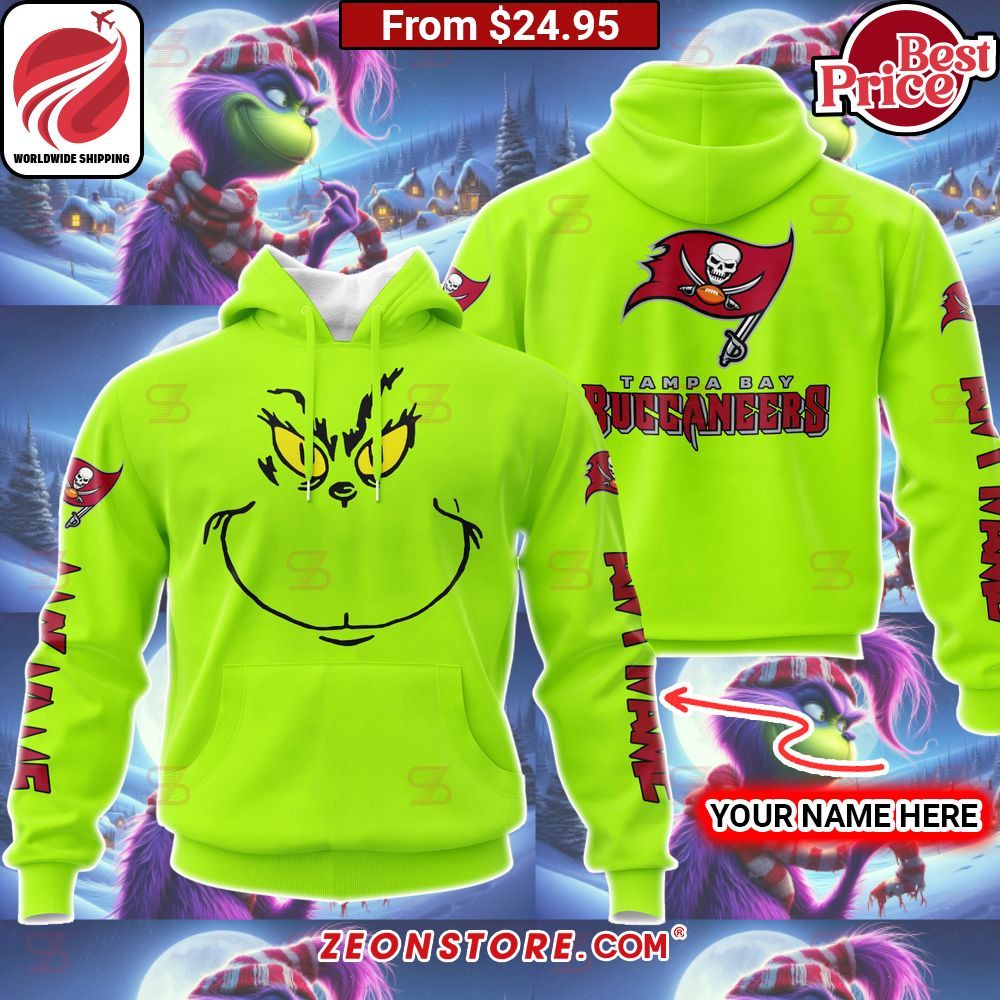 Custom Grinch Tampa Bay Buccaneers Hoodie, Shirt Natural and awesome
