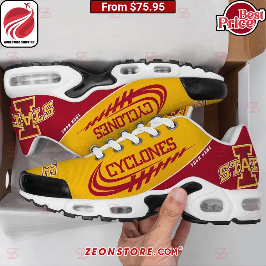 Custom Iowa State Cyclones Nike Tuned TN Shoes Long time