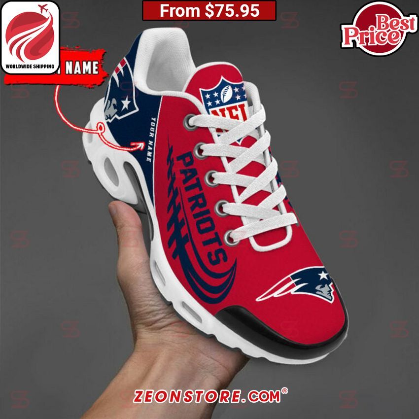 Custom New England Patriots Nike Tuned TN Shoes Nice photo dude