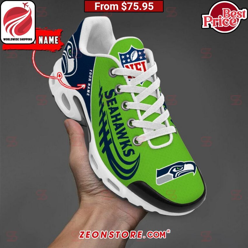 Custom Seattle Seahawks Nike Tuned TN Shoes Stunning