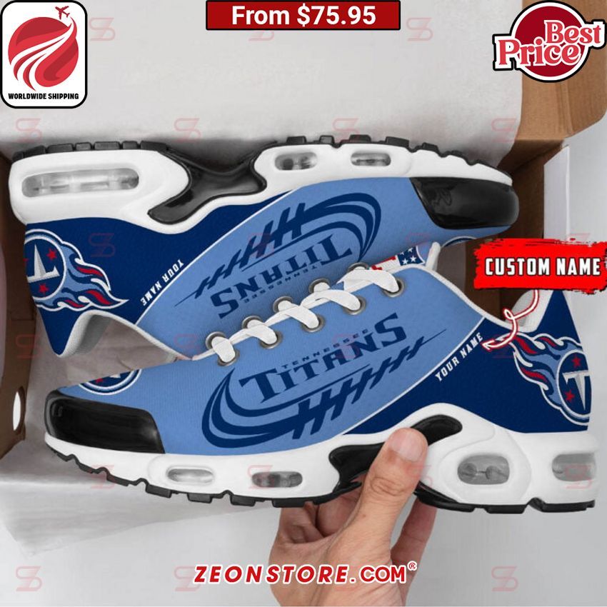 Custom Tennessee Titans Nike Tuned TN Shoes This is awesome and unique