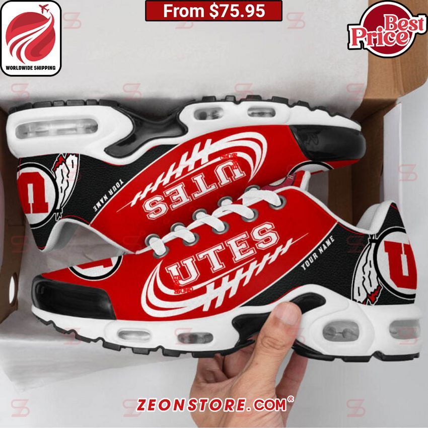Custom Utah Utes Nike Tuned TN Shoes Stand easy bro